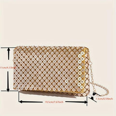 Rhinestone Evening Clutch Purse Chain Bag Wedding Party Prom