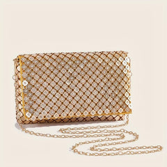 Rhinestone Evening Clutch Purse Chain Bag Wedding Party Prom