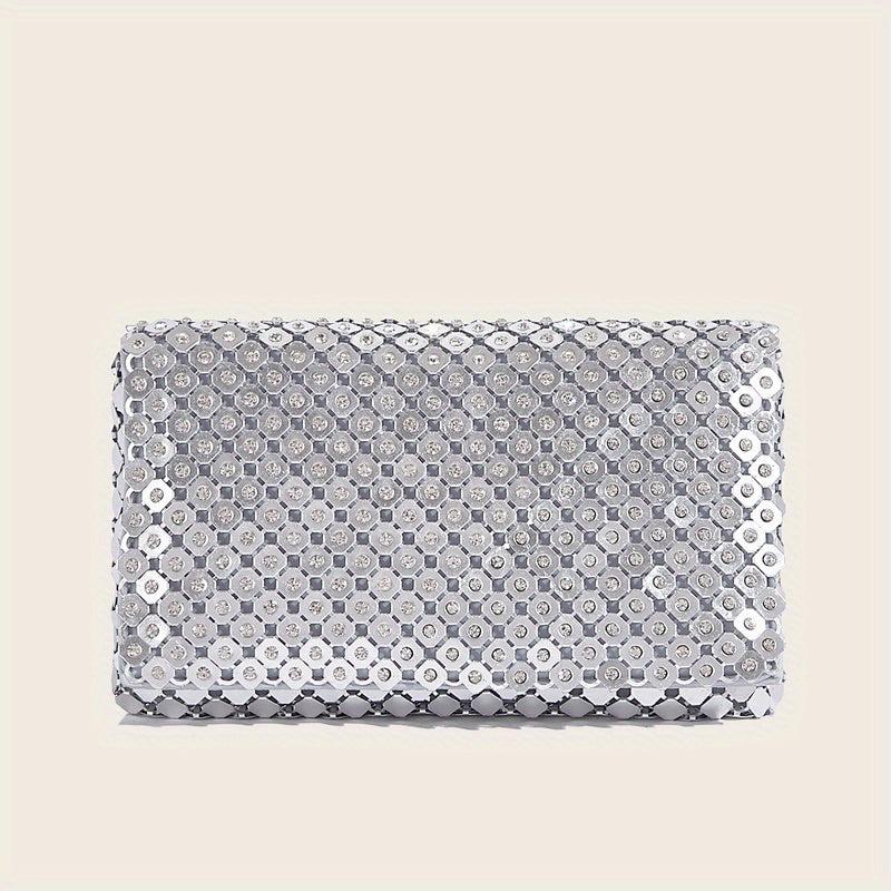 Rhinestone Evening Clutch Purse Chain Bag Wedding Party Prom