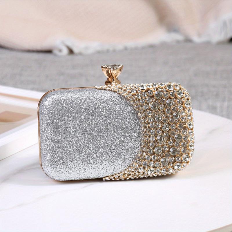 Glitter Rhinestone Evening Bag Wedding Bridal Purse Women's Handbag