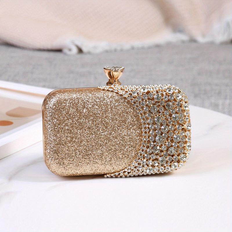 Glitter Rhinestone Evening Bag Wedding Bridal Purse Women's Handbag