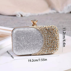 Glitter Rhinestone Evening Bag Wedding Bridal Purse Women's Handbag