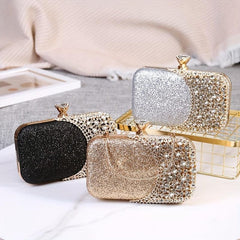 Glitter Rhinestone Evening Bag Wedding Bridal Purse Women's Handbag