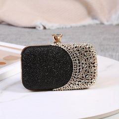 Glitter Rhinestone Evening Bag Wedding Bridal Purse Women's Handbag