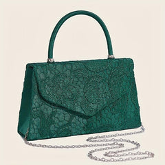 Floral Lace Evening Handbags Embroidery Clutch Purse Wedding Bag