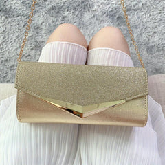 Glitter Evening Purse Chain Handbag Clutch Bag for Party Prom