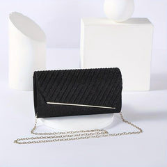 Glitter Chain Clutch Elegant Sparkly Evening Bag