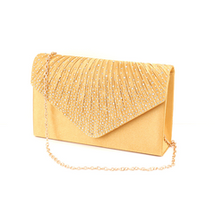 Rhinestone Decor Clutch Bag Evening Bag For Party Women's Flap Banquet Bag
