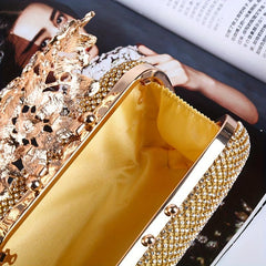 Glitter Rhinestone Evening Bag Clutch Purse for Wedding Party Prom