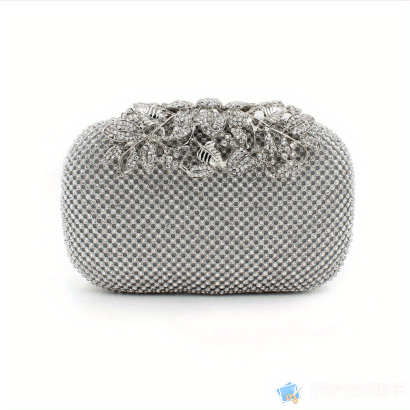 Glitter Rhinestone Evening Bag Clutch Purse for Wedding Party Prom
