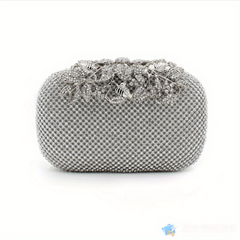 Glitter Rhinestone Evening Bag Clutch Purse for Wedding Party Prom