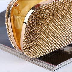 Glitter Rhinestone Evening Bag Clutch Purse for Wedding Party Prom