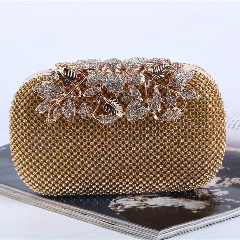 Glitter Rhinestone Evening Bag Clutch Purse for Wedding Party Prom