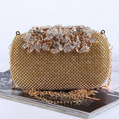 Glitter Rhinestone Evening Bag Clutch Purse for Wedding Party Prom