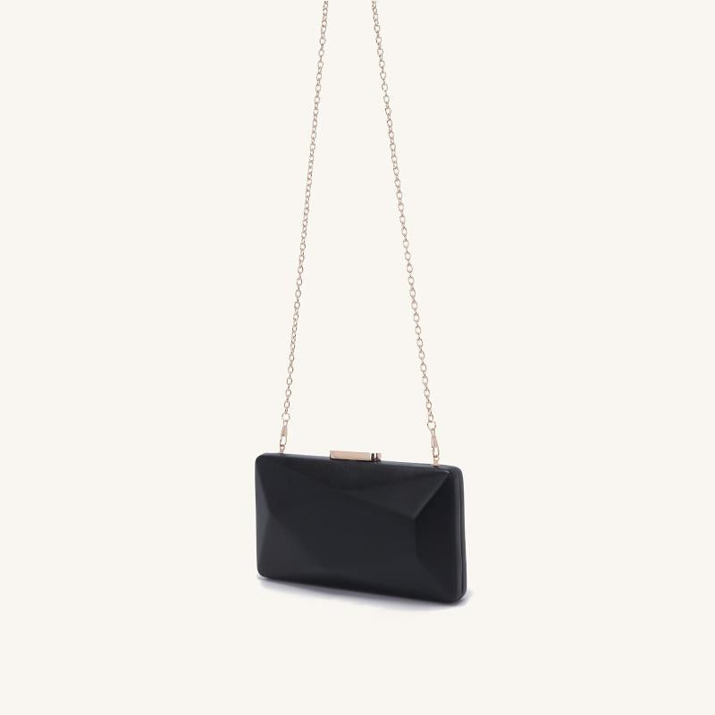 Minimalist Clutch Bag Prom Handbag PU Leather Evening Bag