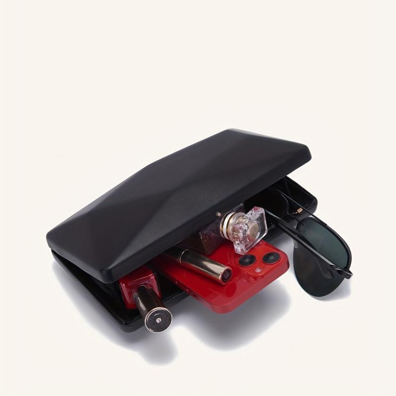 Minimalist Clutch Bag Prom Handbag PU Leather Evening Bag