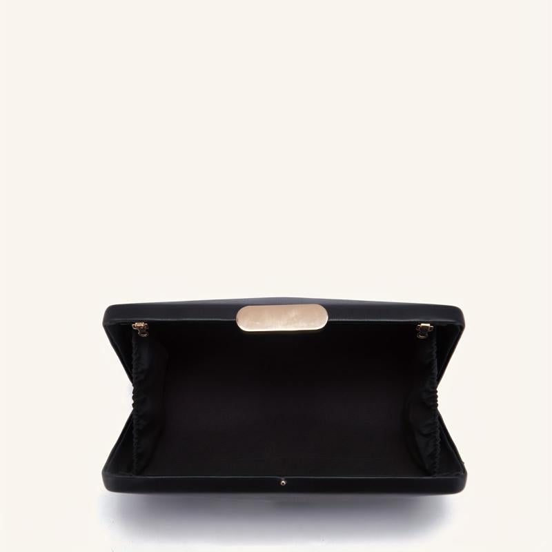 Minimalist Clutch Bag Prom Handbag PU Leather Evening Bag