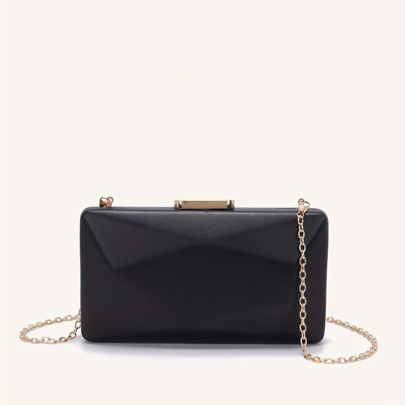 Minimalist Clutch Bag Prom Handbag PU Leather Evening Bag
