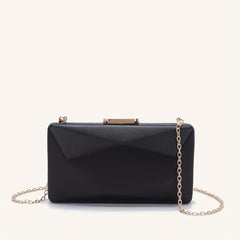 Minimalist Clutch Bag Prom Handbag PU Leather Evening Bag