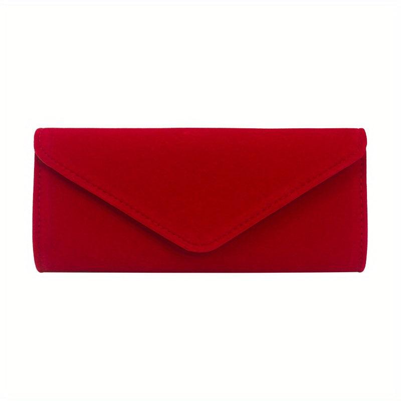 Velvet Classic Evening Bag Solid Clutch Bag Women's Coin Purse