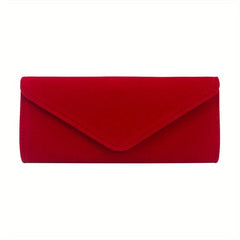 Velvet Classic Evening Bag Solid Clutch Bag Women's Coin Purse