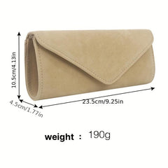 Velvet Classic Evening Bag Solid Clutch Bag Women's Coin Purse