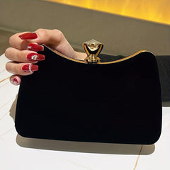 Velvet Evening Bag Women's Clutch Purse for Wedding Prom Party