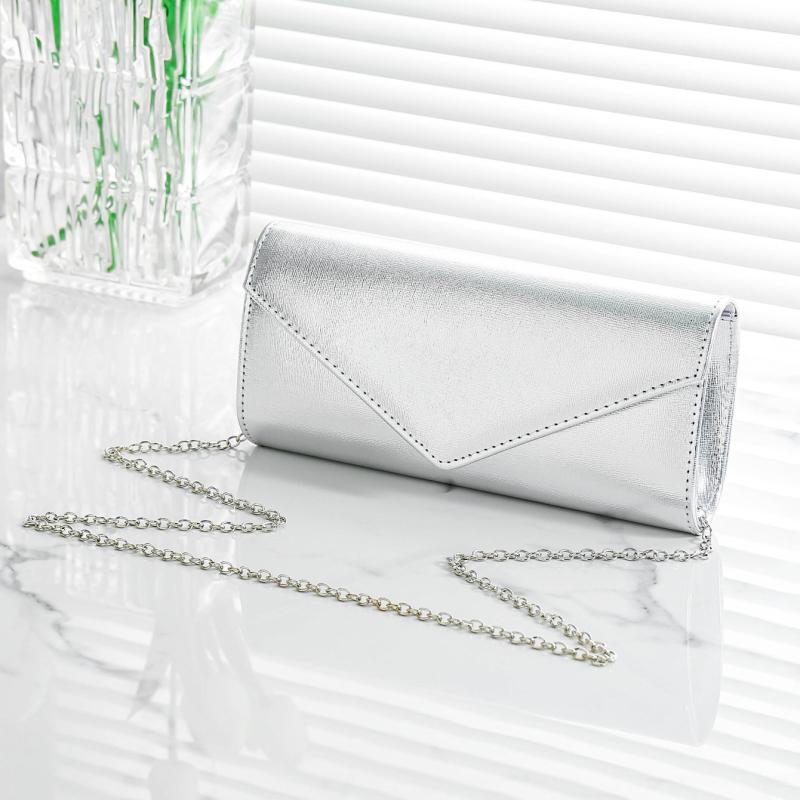 Rhinestone Glitter Envelope Chain Clutch Elegant Sparkly Prom Evening Bag