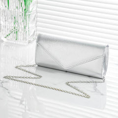 Rhinestone Glitter Envelope Chain Clutch Elegant Sparkly Prom Evening Bag