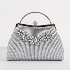 Rhinestone Decor Evening Bag Crossbody Chain Bag
