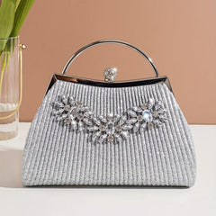 Rhinestone Decor Evening Bag Crossbody Chain Bag