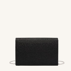 Metal Decor Evening Bag Glitter Sequin Chain Clutch Bag