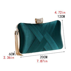 Braided Clutch Bag for Party Wedding Banquet