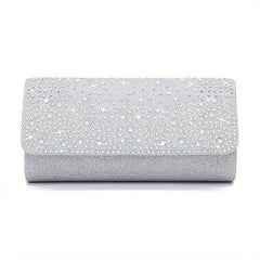 Glitter Rhinestone Evening Bag Folding Clutch Bag for Party Wedding