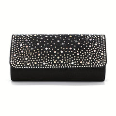 Glitter Rhinestone Evening Bag Folding Clutch Bag for Party Wedding