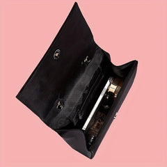 Glitter Bow Decor Evening Bag Small Chain Crossbody Bag Bling Handbags