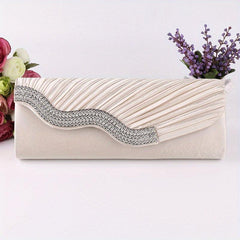 Glitter Chain Handbag Elegant Evening Purse Sparkling Frame Bag