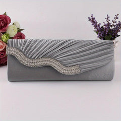 Glitter Chain Handbag Elegant Evening Purse Sparkling Frame Bag