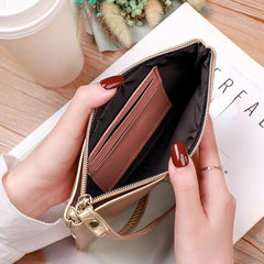 Striped Long Clutch Wallet Coin Purse Classic Purse