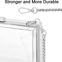Clear Acrylic Box Evening Bag Chain Crossbody Bag Mini Square Purse