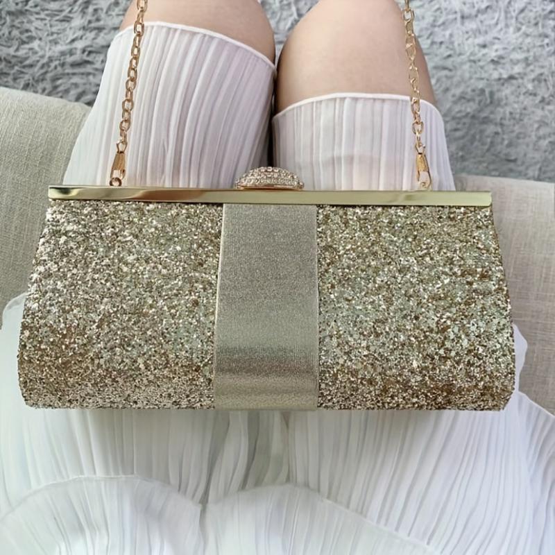 Glitter Evening Purse Wedding Clutch Bag Handbag