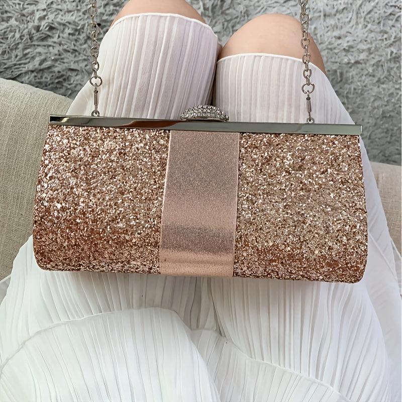 Glitter Evening Purse Wedding Clutch Bag Handbag