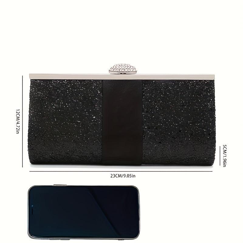 Glitter Evening Purse Wedding Clutch Bag Handbag