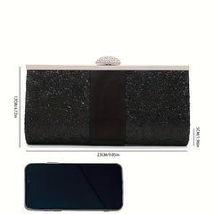 Glitter Evening Purse Wedding Clutch Bag Handbag