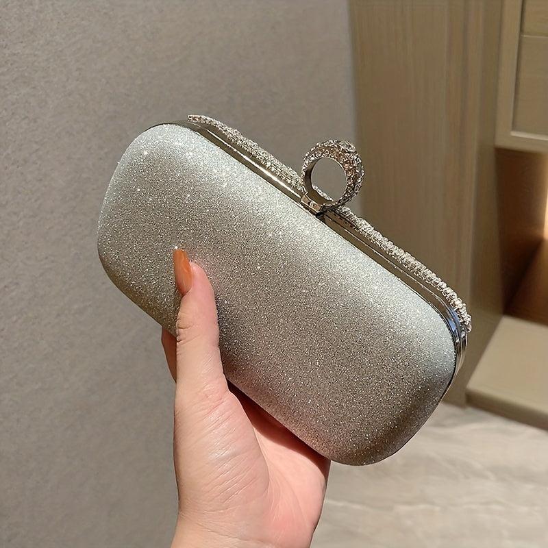 Rhinestone Envelope Clutch Purse for Wedding Party Prom