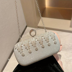 Rhinestone Envelope Clutch Purse for Wedding Party Prom