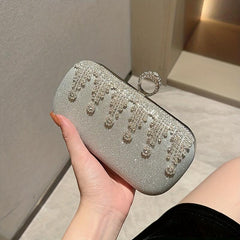 Rhinestone Envelope Clutch Purse for Wedding Party Prom
