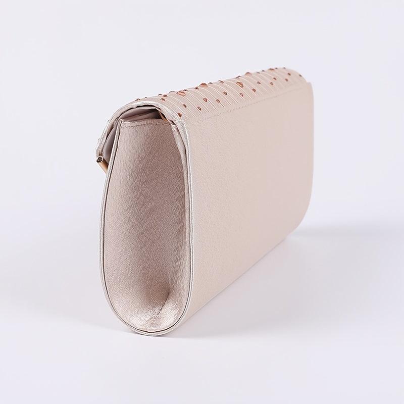 Rhinestone Chain Evening Bag for Party with Strap