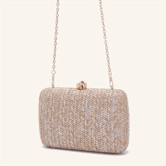 Straw Woven Evening Clutch Bag Beach Dinner Purse Handbag