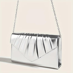 Ruched Evening Bag Flap Clutch Purse Women's Mini Handbags